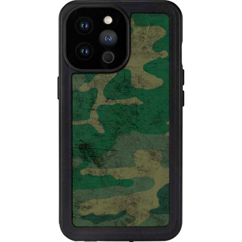 Camouflage iPhone 14 Pro Max Waterproof Case