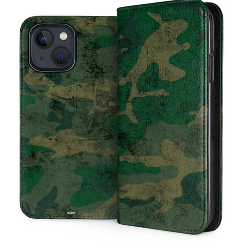 Camouflage iPhone 15 Plus Folio Case