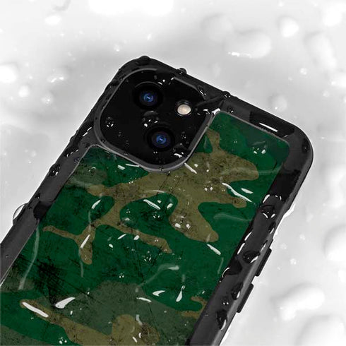 Camouflage iPhone 15 Plus Waterproof Case