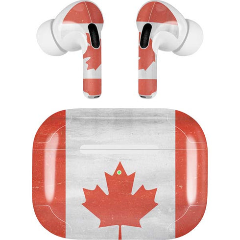 Canada Flag Distressed AirPods Pro 2nd Gen Skin