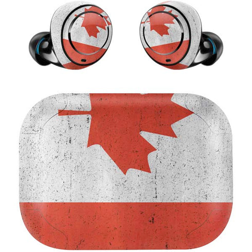 Canada Flag Distressed Amazon Echo Buds Skin
