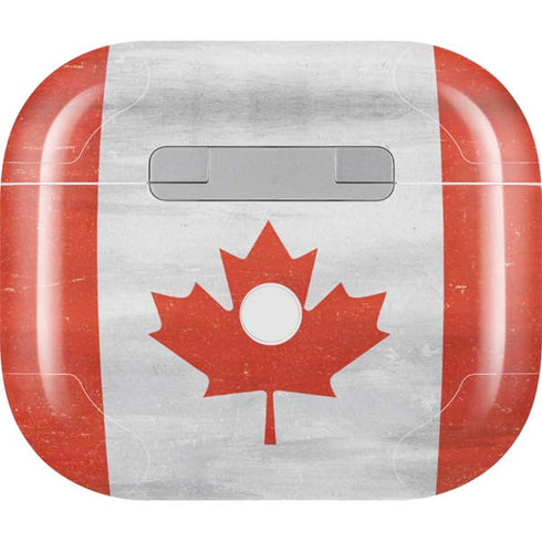 Canada Flag Distressed Apple AirPods (3rd Gen 2021) Skin