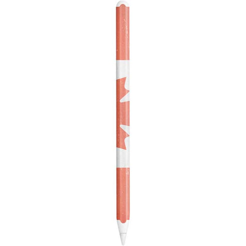 Canada Flag Distressed Apple Pencil (2nd Gen 2019) Skin