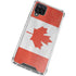 Canada Flag Distressed Galaxy A12 Clear Case