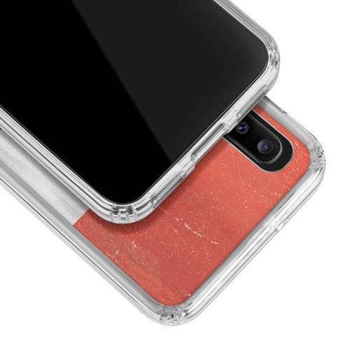 Canada Flag Distressed Galaxy A30 Clear Case