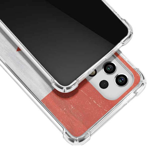 Canada Flag Distressed Galaxy A33 5G Clear Case