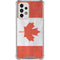 Canada Flag Distressed Galaxy A53 5G Clear Case