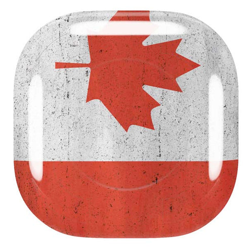 Canada Flag Distressed Galaxy Buds Live Skin