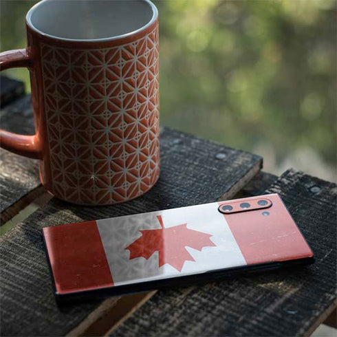 Canada Flag Distressed Galaxy Note 10 Skin