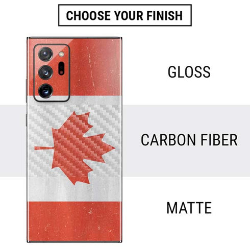 Canada Flag Distressed Galaxy Note20 Ultra 5G Skin