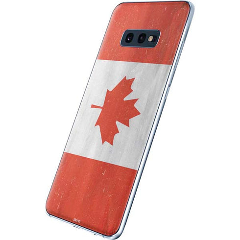 Canada Flag Distressed Galaxy S10e Skin