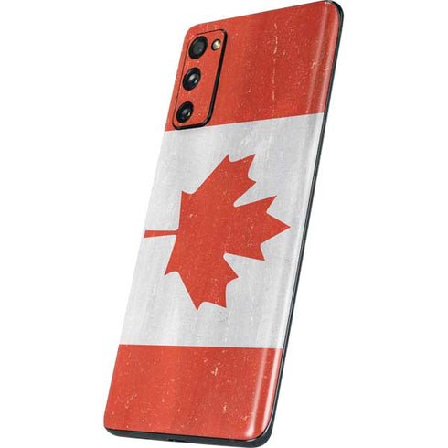 Canada Flag Distressed Galaxy S20 Fan Edition Skin