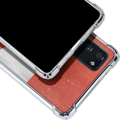 Canada Flag Distressed Galaxy S20 FE Clear Case