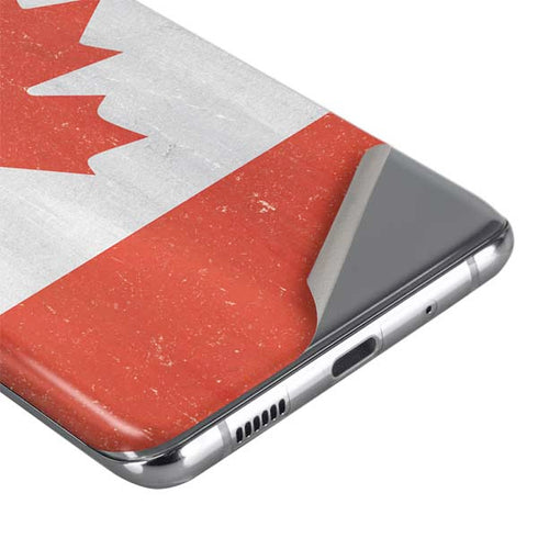 Canada Flag Distressed Galaxy S20 Plus Skin
