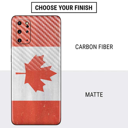 Canada Flag Distressed Galaxy S20 Plus Skin