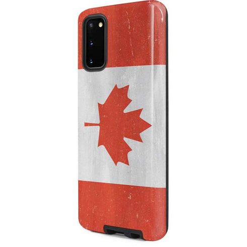 Canada Flag Distressed Galaxy S20 Pro Case