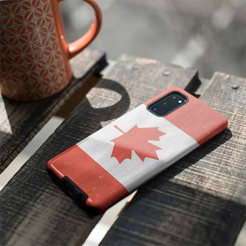 Canada Flag Distressed Galaxy S20 Pro Case