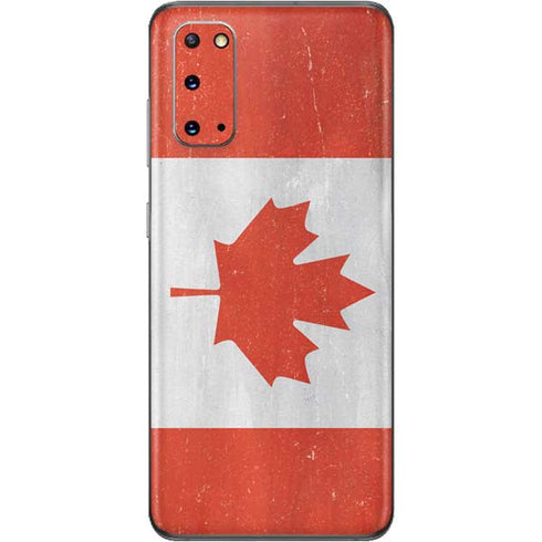 Canada Flag Distressed Galaxy S20 Skin