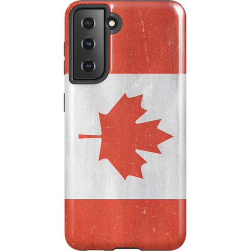 Canada Flag Distressed Galaxy S21 5G Pro Case