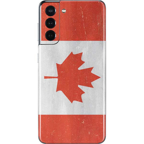 Canada Flag Distressed Galaxy S21 5G Skin
