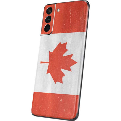 Canada Flag Distressed Galaxy S21 5G Skin