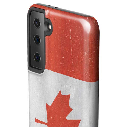 Canada Flag Distressed Galaxy S21 Plus 5G Pro Case