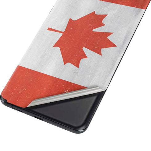 Canada Flag Distressed Galaxy S21 Ultra 5G Skin