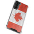 Canada Flag Distressed Galaxy S22 Plus Clear Case