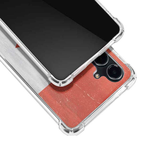 Canada Flag Distressed Galaxy S23 FE Clear Case
