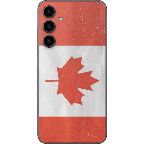 Canada Flag Distressed Galaxy S23 FE Skin