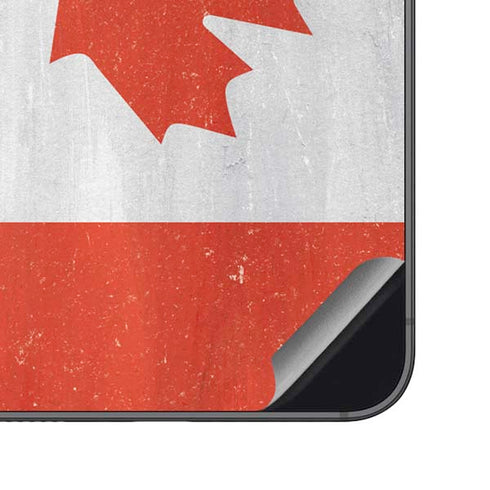 Canada Flag Distressed Galaxy S23 FE Skin