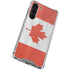 Canada Flag Distressed Galaxy S23 Plus Clear Case
