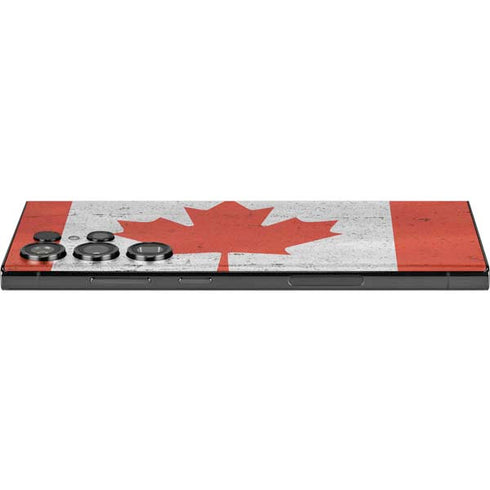 Canada Flag Distressed Galaxy S23 Ultra Skin