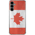 Canada Flag Distressed Galaxy S24 Plus Clear Case