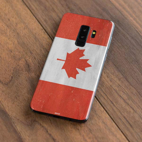 Canada Flag Distressed Galaxy S9 Plus Skin