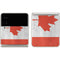 Canada Flag Distressed Galaxy Z Flip3 5G Skin