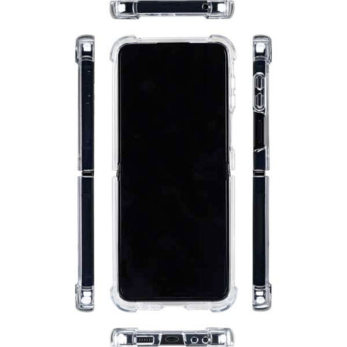 Canada Flag Distressed Galaxy Z Flip5 5G Clear Case