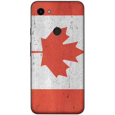 Canada Flag Distressed Google Pixel 3a XL Skin