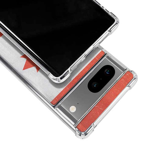 Canada Flag Distressed Google Pixel 8 Clear Case