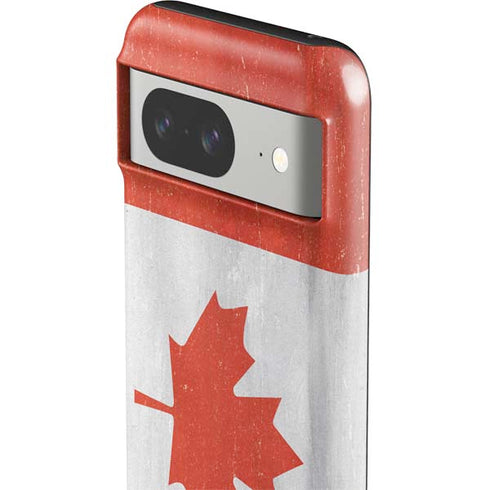 Canada Flag Distressed Google Pixel 8 Impact Case