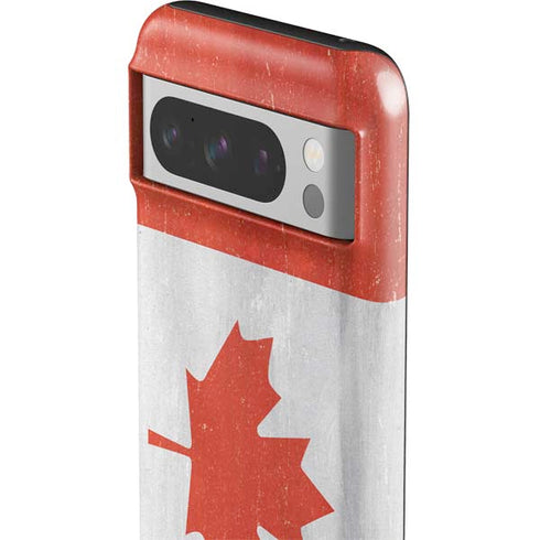 Canada Flag Distressed Google Pixel 8 Pro Impact Case