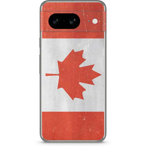 Canada Flag Distressed Google Pixel 8 Skin