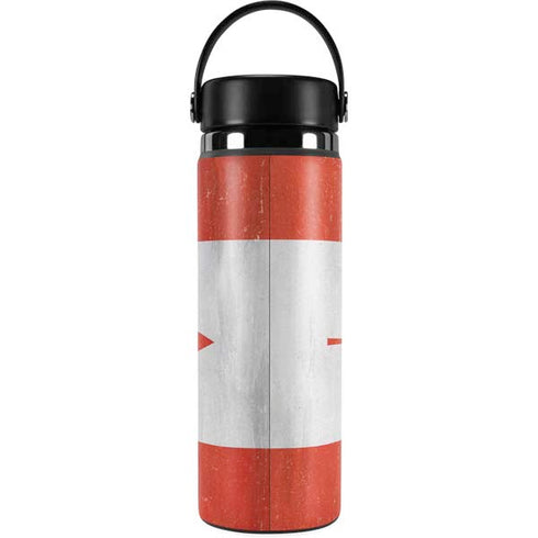 Canada Flag Distressed Hydro Flask 20oz Wide Mouth Skin