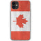 Canada Flag Distressed iPhone 11 Clear Case