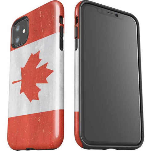 Canada Flag Distressed iPhone 11 Impact Case