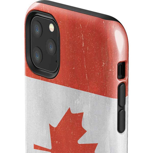 Canada Flag Distressed iPhone 11 Pro Max Impact Case
