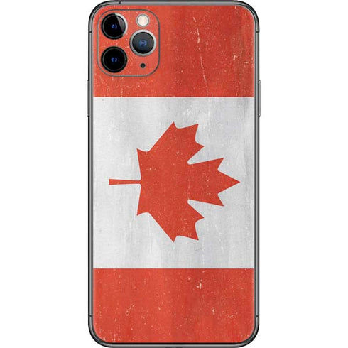 Canada Flag Distressed iPhone 11 Pro Max Skin
