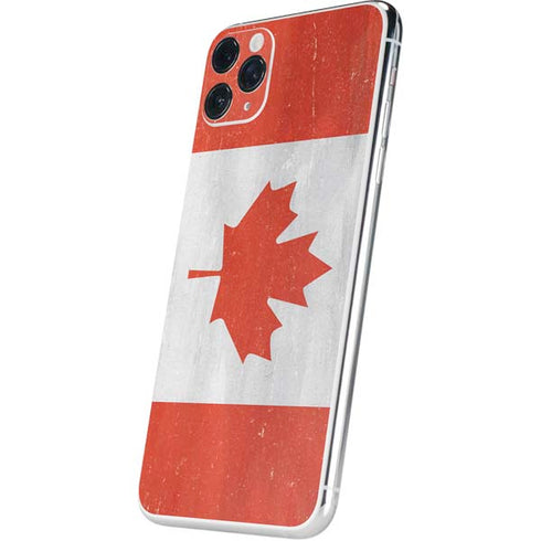 Canada Flag Distressed iPhone 11 Pro Max Skin
