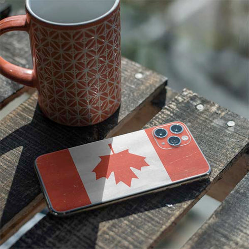 Canada Flag Distressed iPhone 11 Pro Skin