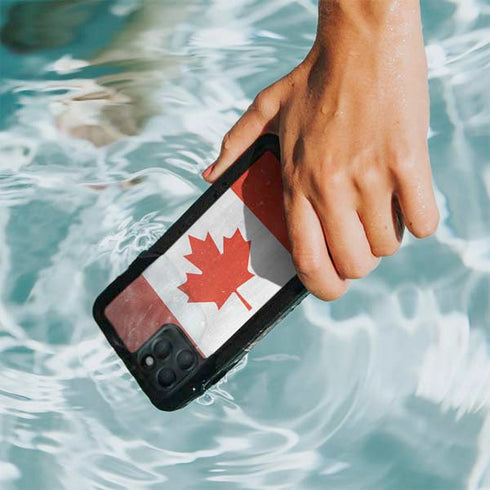 Canada Flag Distressed iPhone 11 Pro Waterproof Case